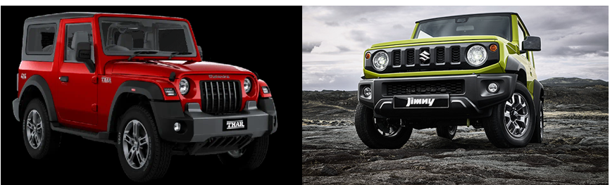 Mahindra Thar, Suzuki Jimny