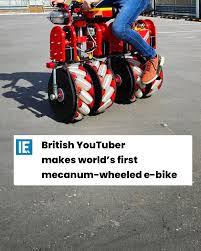 The Worlds First Mecanum Wheeled Self-Balancing Bike